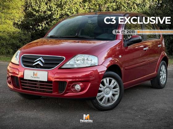 CITROËN C3 1.4 I EXCLUSIVE 8V FLEX 4P MANUAL CITROËN C3 1.4 I EXCLUSIVE 8V FLEX 4P MANUAL